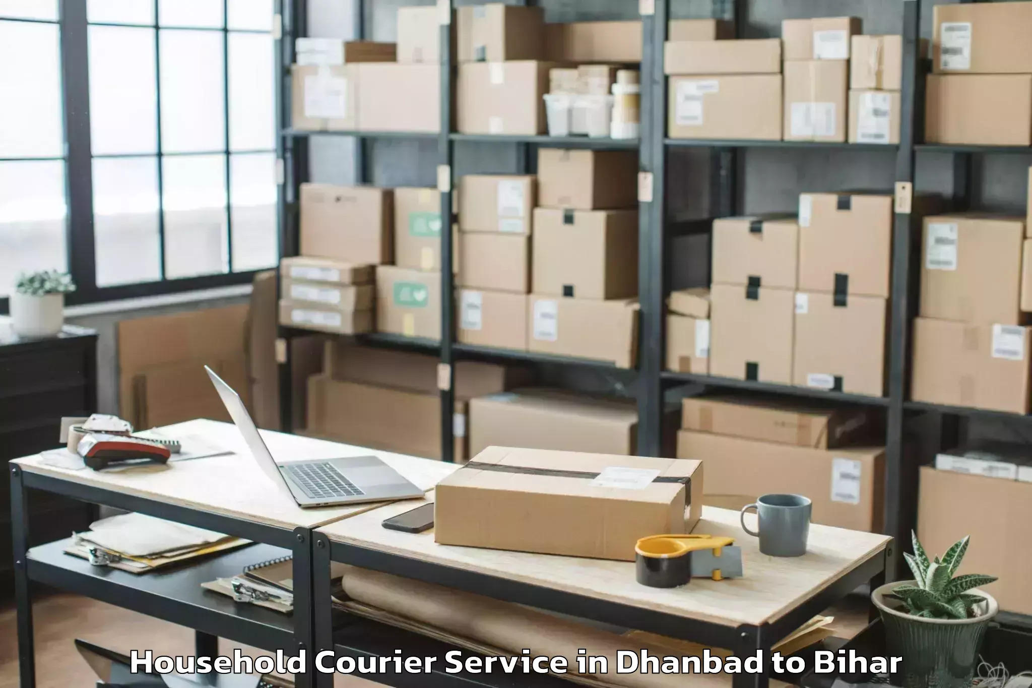 Book Dhanbad to Saur Bazar Household Courier